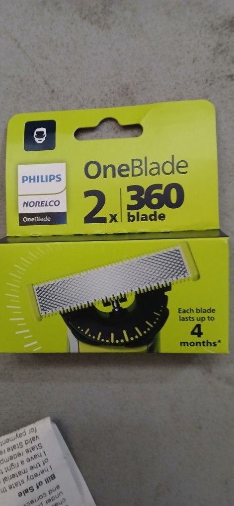 Phillips Norelco 360 One Blade 2 Blade Replacements