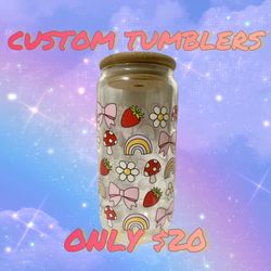 Custom Glass Tumbler