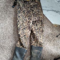 Cabela's waders size 15 r hunting fishing work camo used 