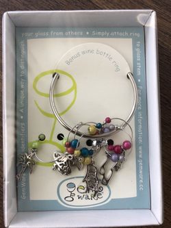 Wine Glass Identifier Charms