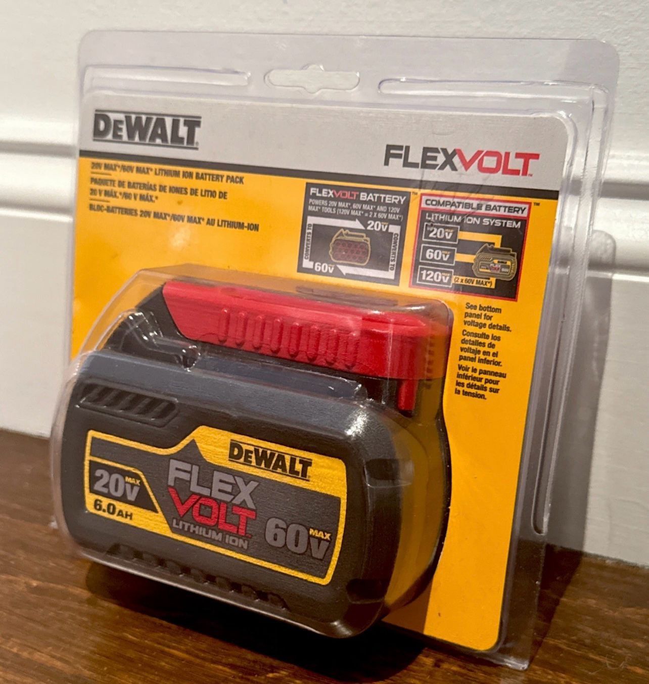 Dewalt Flex Volt Lithium Ion 20v 6.0ah Batteries New Packed Battery