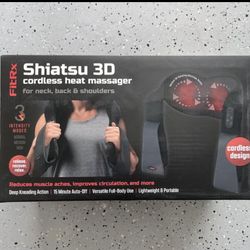 Shiatsu Cordless Heat Massager Brand New