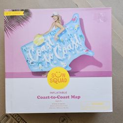 NEW Coast To Coast Map Float.
5'3" long.
