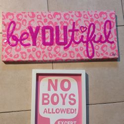 Girl Shabby Chick Decor Wall Art 