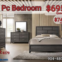New Queen Or King 4-piece Bedroom Collection 