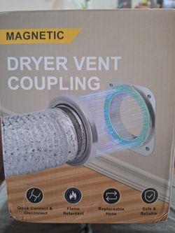 Magnetic dryer vent coupling