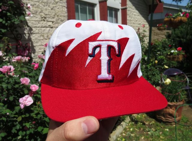 Vintage 90s Texas Rangers Shark Tooth Logo 7 SnapBack Hat for Sale in  Irving, TX - OfferUp