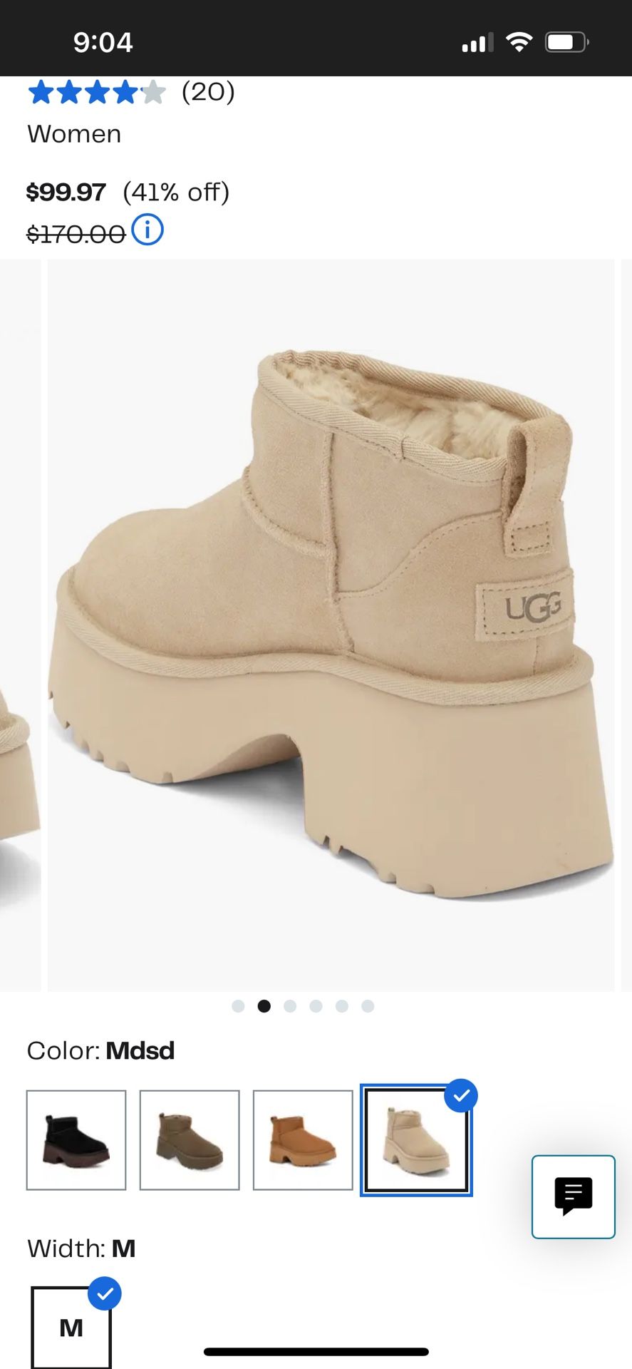 NEW Women’s UGG Classic Ultra Mini Boots size 9