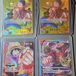 ONE PIECE  2X GOLD LYFFY RAINBOW  AND 24 CHAMPIONSHIP PROMO