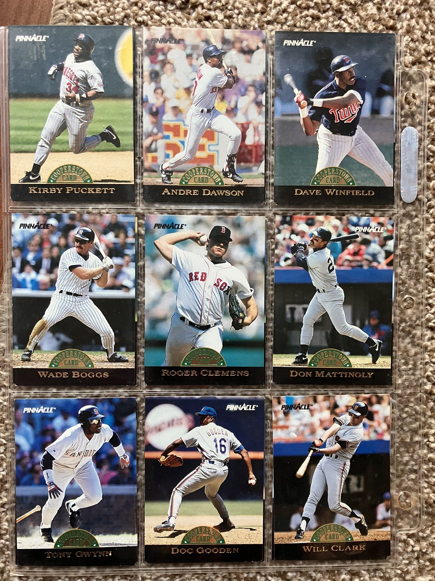 1993 Pinnacle Baseball Cooperstown Card Collection (27)