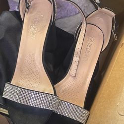 Pretty blinged black high heels