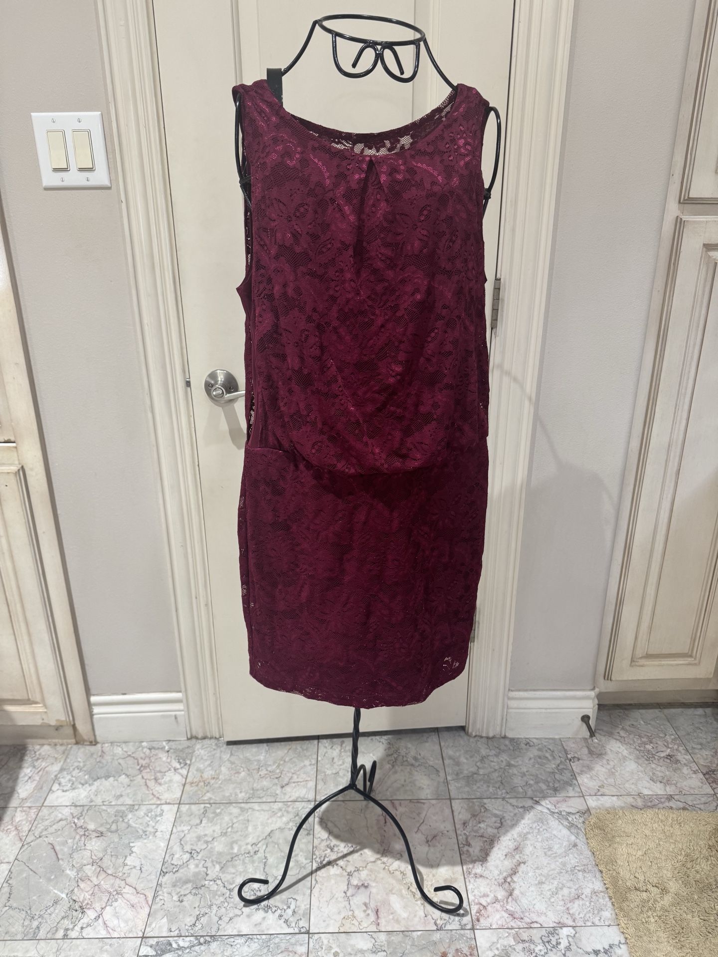 Dress Burgandy