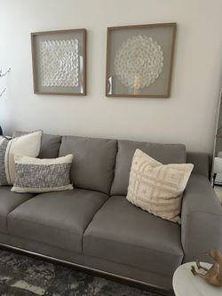 Wynn Light Gray Micro Sofa
