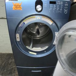 Blue Samsung Frontloader Dryer