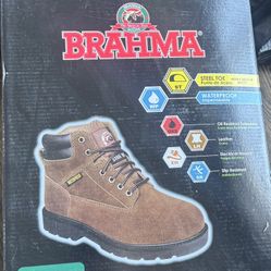 Brahma 7/2 New Boots Steele Toe 