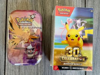 Pokemon 30th Celebration Booster Bundle and Mini Tin - Zapdos - Brand new and Sealed