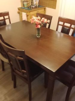 6 chair and table dining set