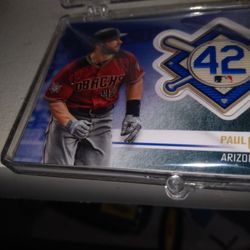 2018 Topps Commemorative Patch Jackie Robinson Day Paul Goldschmidt 