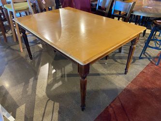 Two Tone Dining Table with Turned Legs