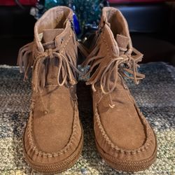 UGG Australia Kids Brown Moccasins Sz 1