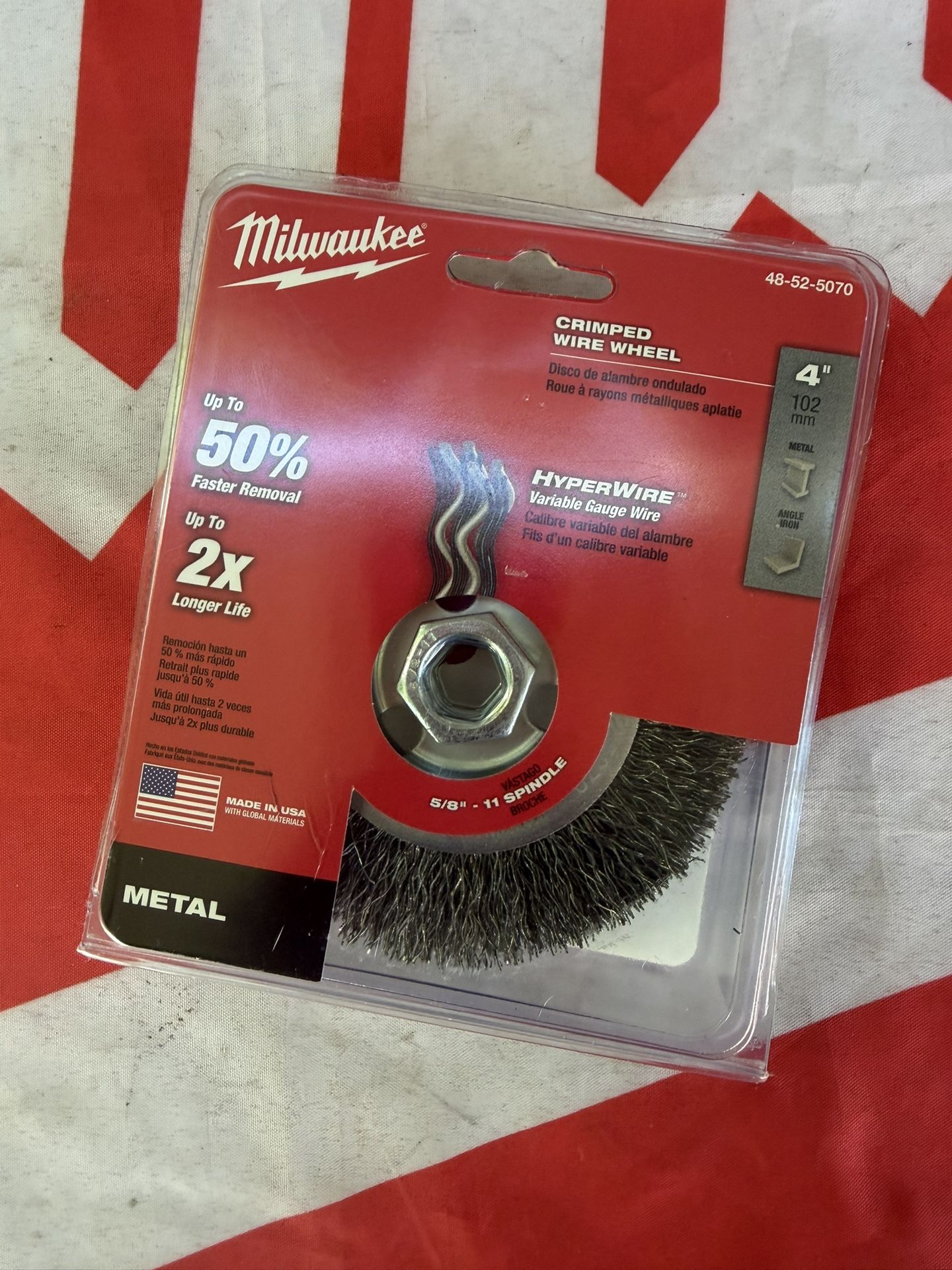 Milwaukee 4 in. Crimped Wire Wheel Brush