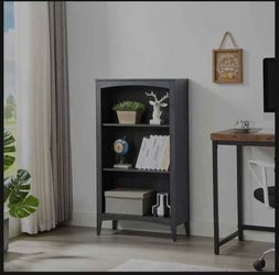 3 Tier Shelf Bookcase Storage: Wooden Shelves Standing Open Display Floor Bookshelf with Storage She