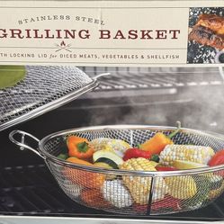 A Parini grilling basket stainless steel