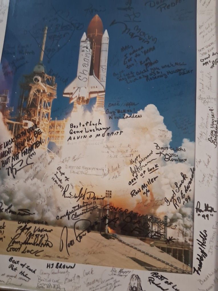 Space Shuttle Retirement Signed Picture