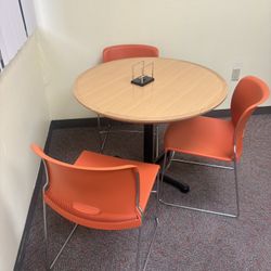 Small Meeting Table With Four Chairs. 