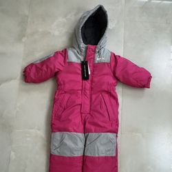 Toddler Girl, Size 18 Month New Weather Tamer One Piece Snowsuit