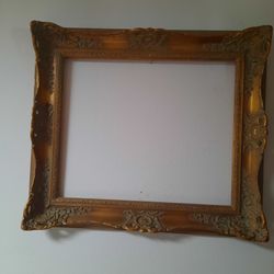 Pristine Vintage German Gold Leaf Wood Frame – Flawless Baroque/Rococo Style