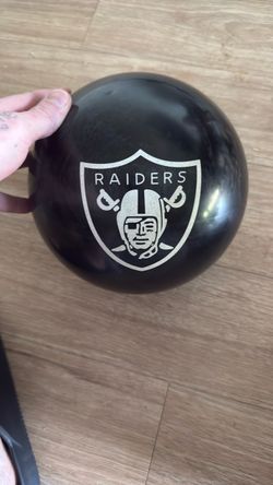 Las Vegas Raiders NFL Bowling Ball 15lbs 50 firm