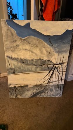 Large Original Abstract Landscape Painting on Canvas