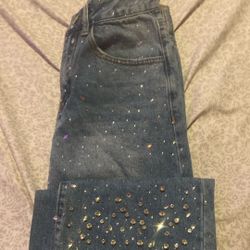 Rhinestone jeans