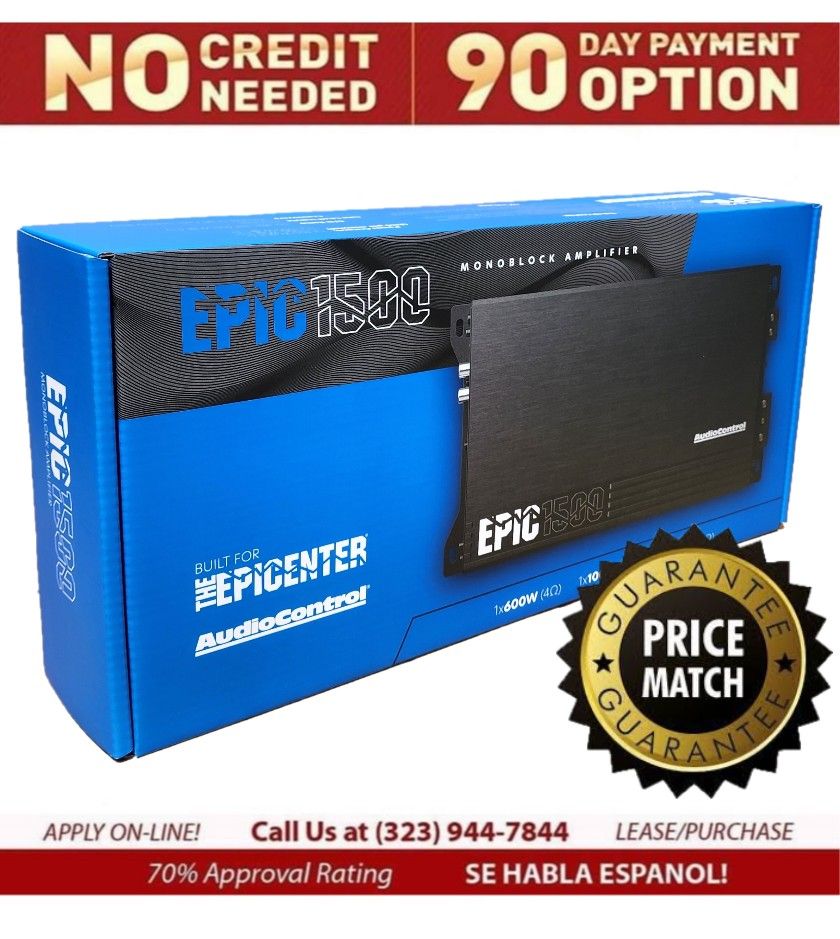 AudioControl EPIC1500 Power Amplifier 3000 Watts Max 1500 W RMS Epic 1500 🚨 Payment Options Available 🚨 No Credit Needed 🚨 