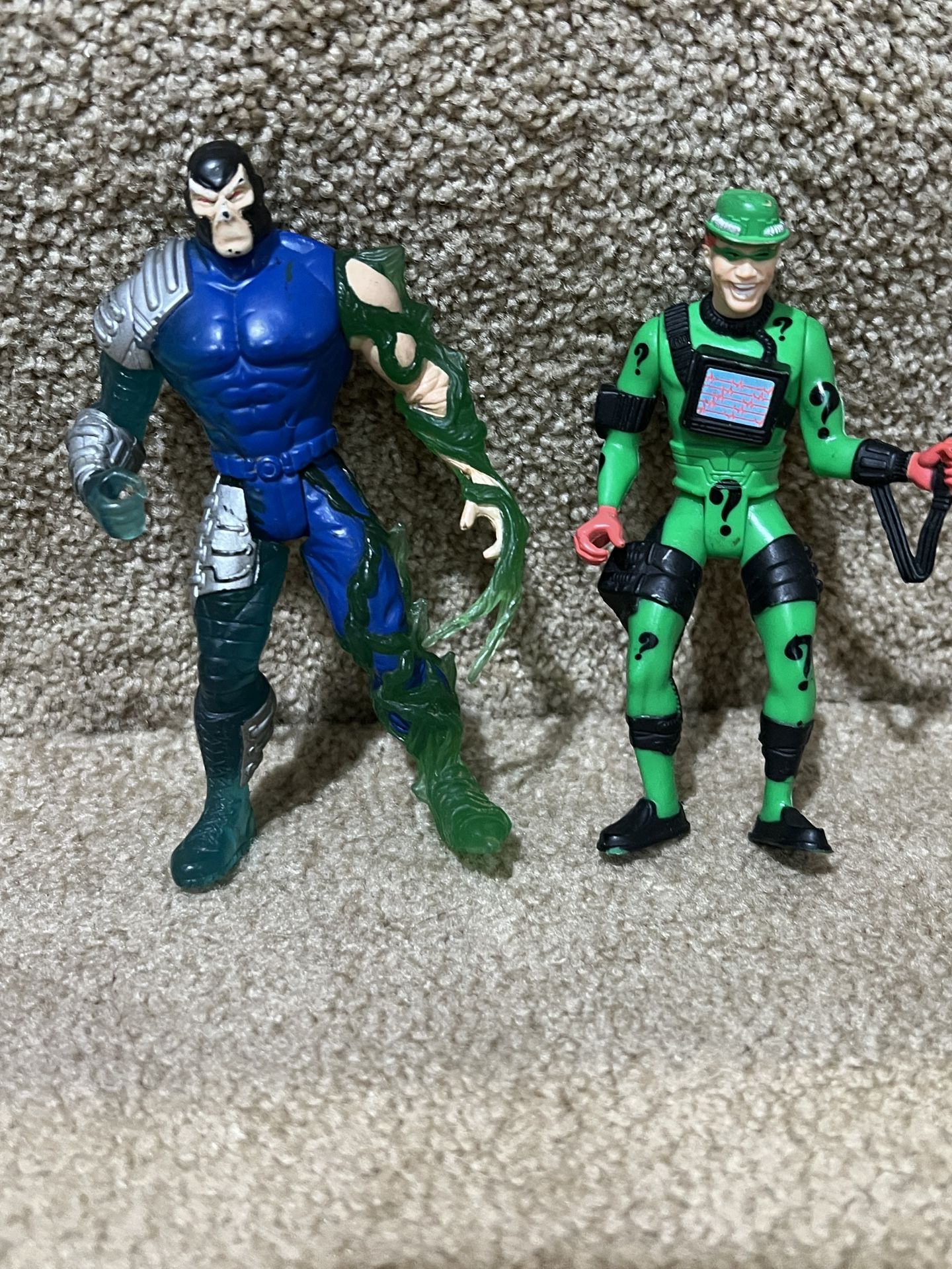 Batman & Robin Movie Action Figure BANE & Riddler Movie Kenner lot of 2