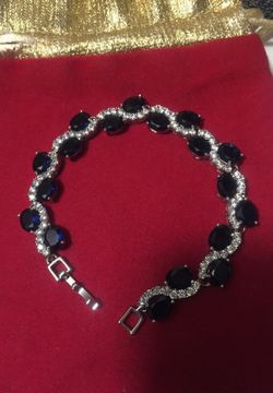 Blue topaz ladies bracelet