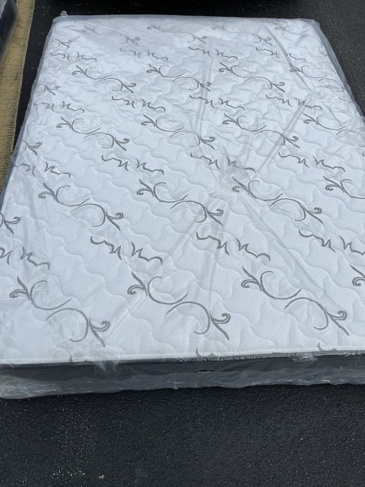 NEW QUEEN FULL TWIN AND KING MATTRESS SET BEST PRICE IN TOWN BRAND NEW PLUSH TOP MATTRESS ORTHOPEDIC