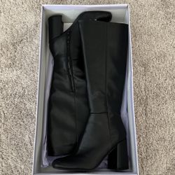 Madden Girl William Black Pari Boots — Size 7