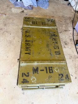 Army rifle boxes