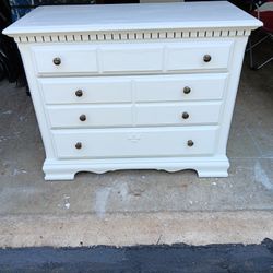 Refinished 3-Drawer Wood Dresser 