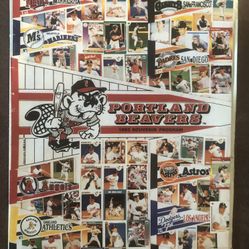 1993 Portland Beavers Baseball Souvenir Program-Advertising-GC+HTF With Insert 