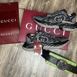 Gucci Shoes With Belt Brand New Sneakers With Box And Dust Cover OBO