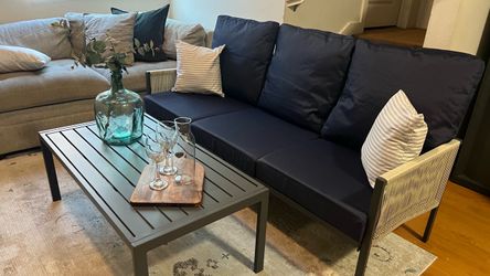 Outdoor Sofa and Coffee Table
