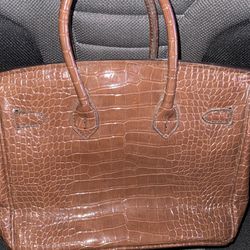  Brown Crocodile Birkin Bag