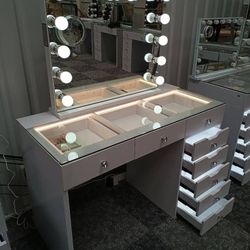  Brand Professional Vanity with LED Lights 💎