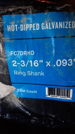 New boxes of coil nails ,rolls of flashing &boxes of caulking