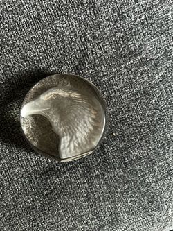 Eagle Crystal Glass Paperweight