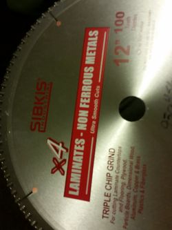 12" 100 tooth Laminate Blade