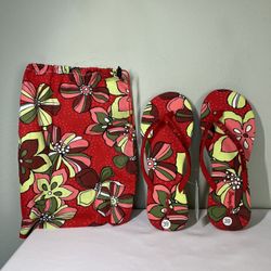 New! Women’s Tropical Sandals with Storage Pouch